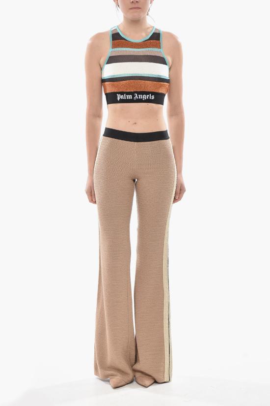  팜앤젤스 스트레이트 팬츠 PWHG021S24KNI0016410 Beige - PALM ANGELS