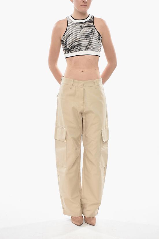  팜앤젤스 스트레이트 팬츠 PWCA140S24FAB0016161 Beige - PALM ANGELS