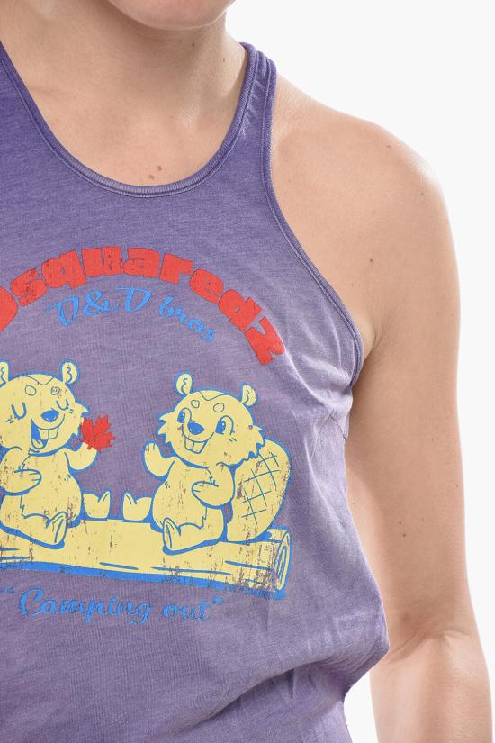  디스퀘어드2 민소매 티셔츠 S75NL0039S24318393 Violet - DSQUARED2