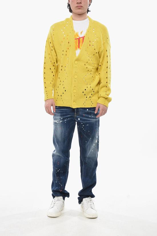  지방시 가디건 BM90RE4YHS 736 Yellow - GIVENCHY