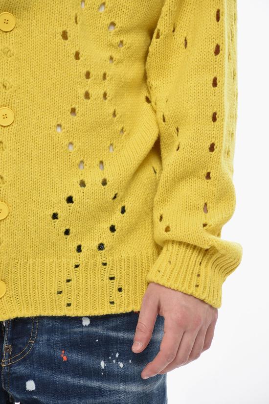  지방시 가디건 BM90RE4YHS 736 Yellow - GIVENCHY