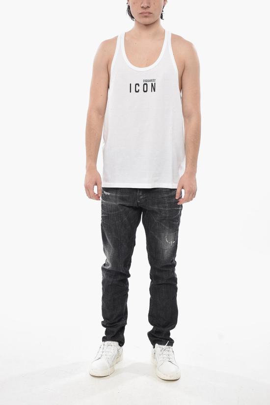  디스퀘어드2 민소매 티셔츠 S79NL0001S23009100 White - DSQUARED2