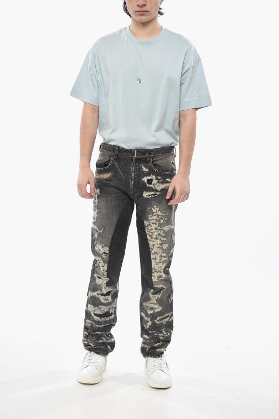  지방시 데님 팬츠 BM50VH5Y1B 001 Gray - GIVENCHY