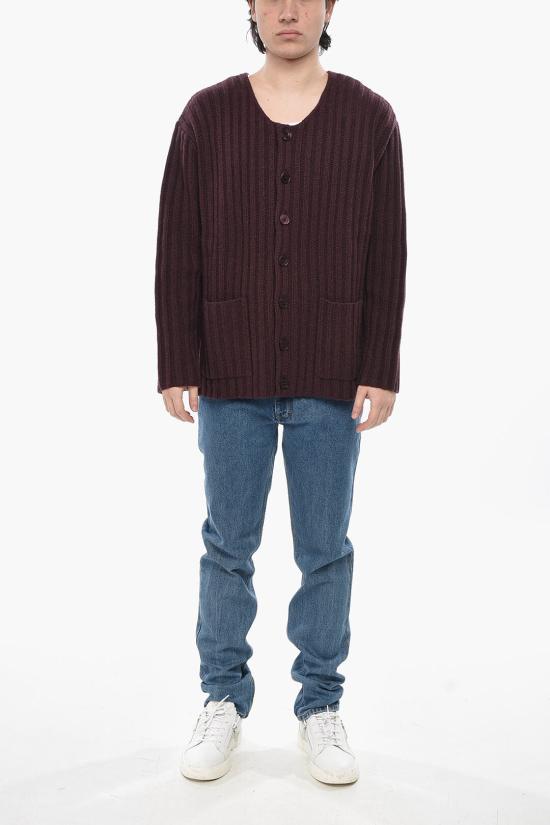  지방시 가디건 BM90SK4YK9 604 Burgundy - GIVENCHY