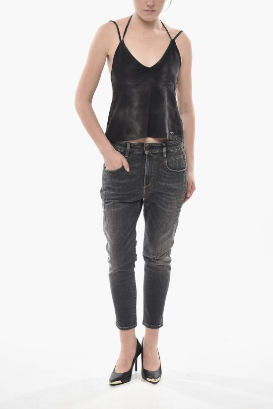  디젤 민소매 티셔츠 A18796 RQMAZ 900 Black - DIESEL