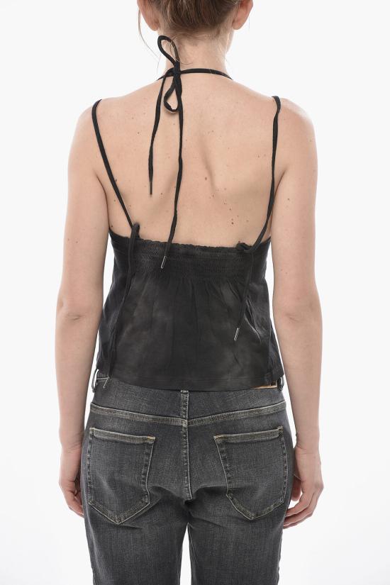  디젤 민소매 티셔츠 A18796 RQMAZ 900 Black - DIESEL