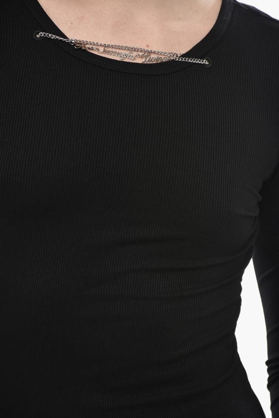  디젤 긴팔 티셔츠 A12718 0BLAN 9XX Black - DIESEL
