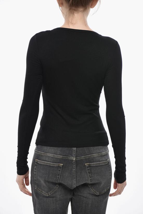  디젤 긴팔 티셔츠 A12718 0BLAN 9XX Black - DIESEL