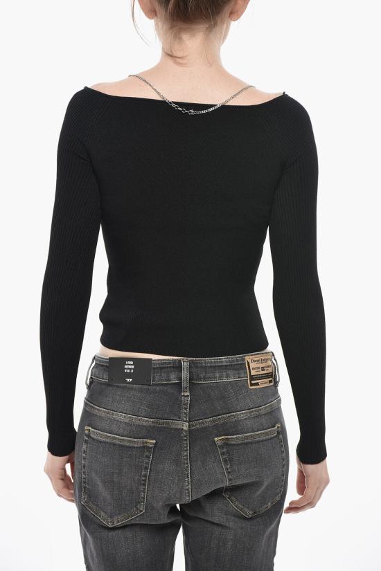  디젤 긴팔 티셔츠 A12403 0DLAX 9XX Black - DIESEL