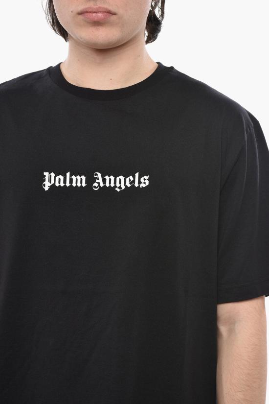  팜앤젤스 반팔 티셔츠 PMAA089S24JER0021001 Black - PALM ANGELS