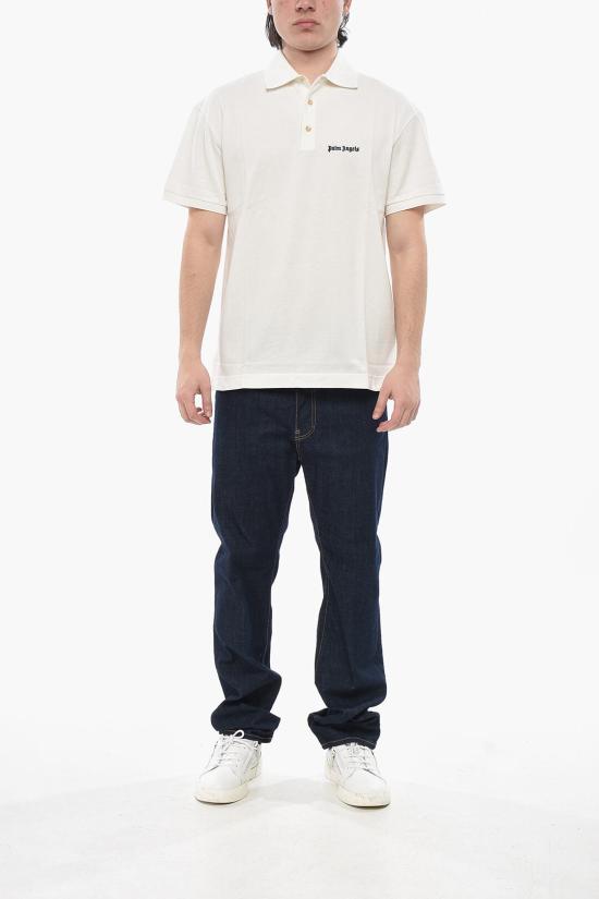  팜앤젤스 폴로 티셔츠 PMGB012S24FAB0020310 White - PALM ANGELS