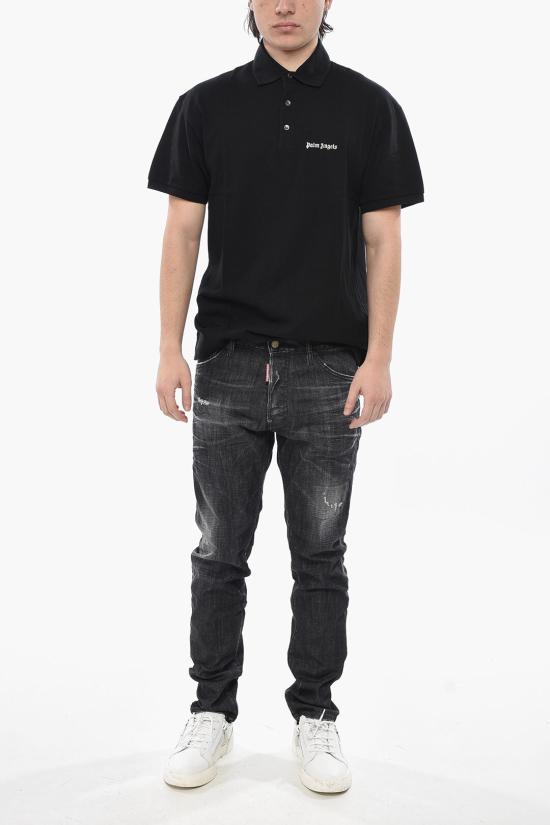  팜앤젤스 폴로 티셔츠 PMGB012C99FAB0011003 Black - PALM ANGELS