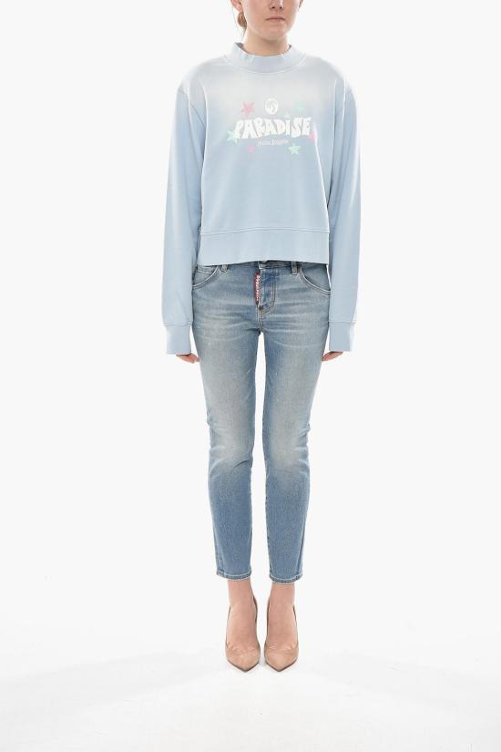  팜앤젤스 긴팔 티셔츠 PWBA016S25FLE0014103 Light blue - PALM ANGELS