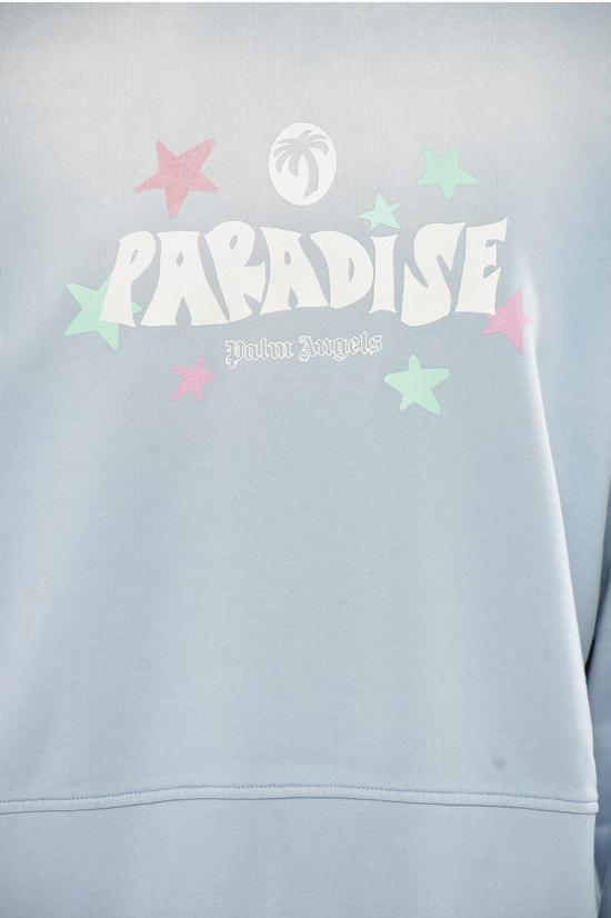 팜앤젤스 긴팔 티셔츠 PWBA016S25FLE0014103 Light blue - PALM ANGELS