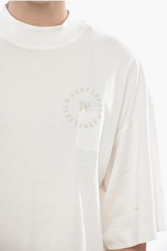  팜앤젤스 반팔 티셔츠 PWAA017F24JER0020361 White - PALM ANGELS