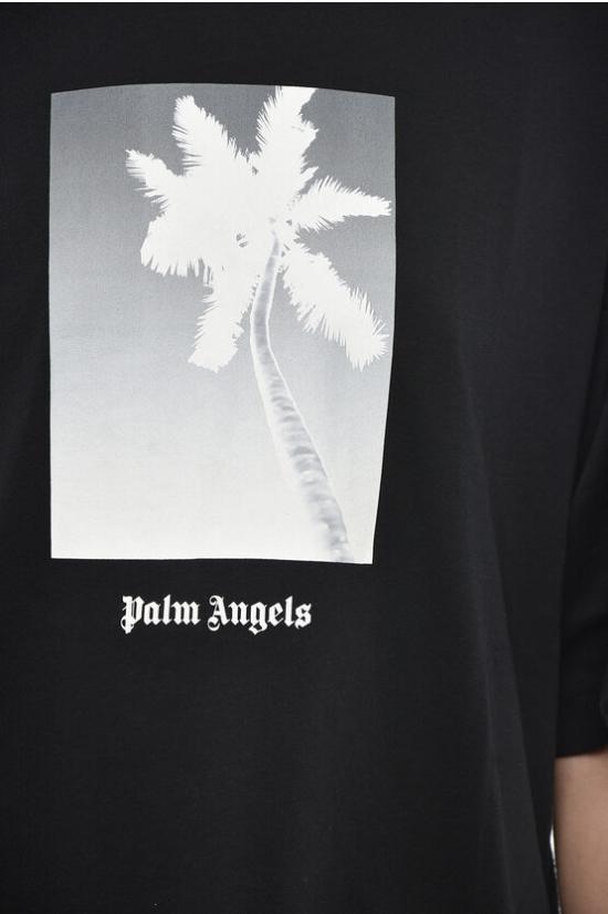  팜앤젤스 반팔 티셔츠 PWAA017F24JER0031009 Black - PALM ANGELS