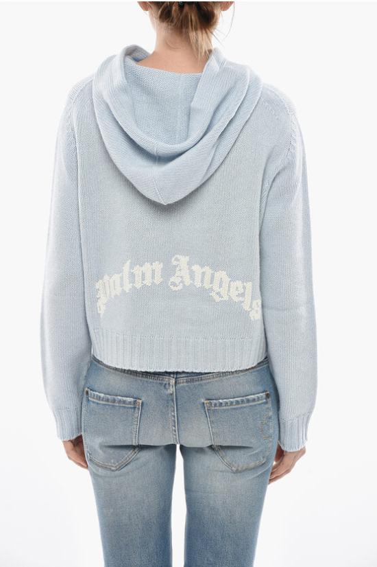  팜앤젤스 스웨터 PWHU012S25KNI0014103 Light blue - PALM ANGELS