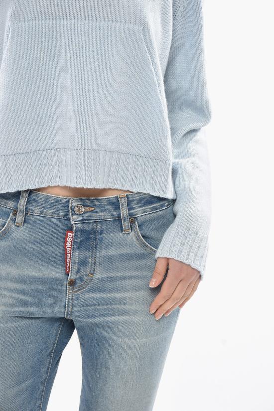  팜앤젤스 스웨터 PWHU012S25KNI0014103 Light blue - PALM ANGELS