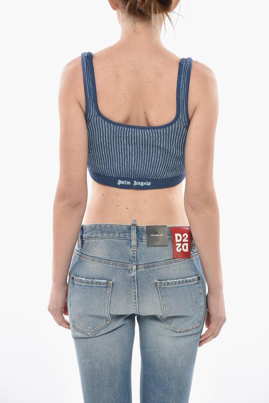  팜앤젤스 트레이닝 티셔츠 PWHT026S25KNI0014940 Blue - PALM ANGELS