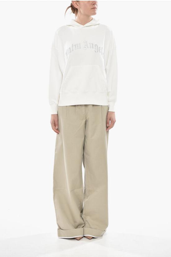  팜앤젤스 후드 티셔츠 PWBB074S25FLE0020372 White - PALM ANGELS