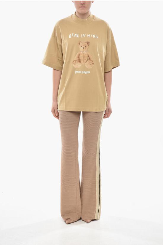  팜앤젤스 반팔 티셔츠 PWAA017F24JER0056160 Beige - PALM ANGELS