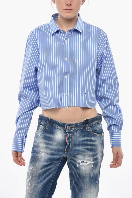  옴므 걸스 셔츠 HGSH006 BLWHT Blue