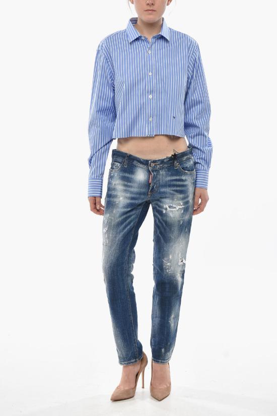  옴므 걸스 셔츠 HGSH006 BLWHT Blue - HOMME GIRLS