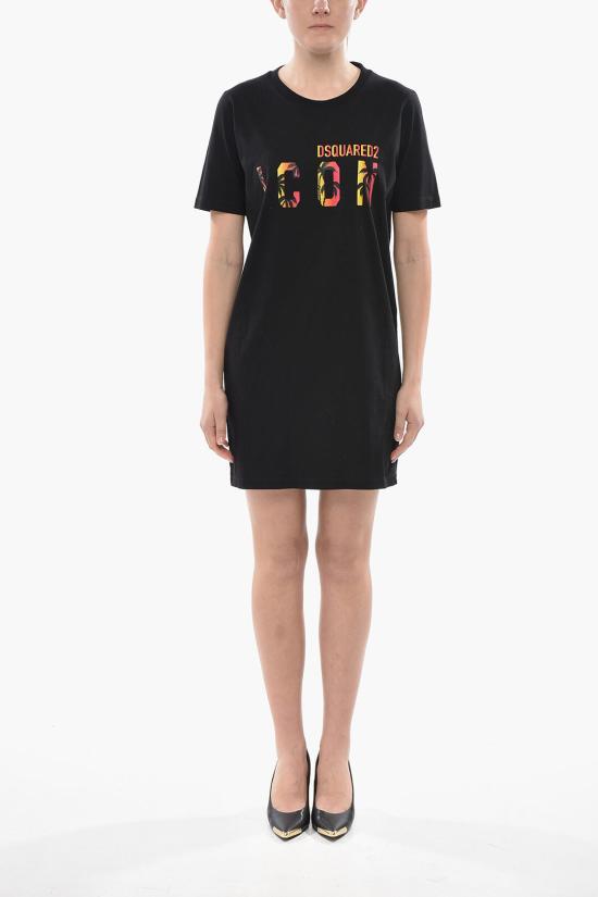  디스퀘어드2 숏 원피스 S80CT0019S23009900 Black