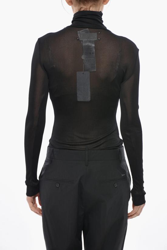  마르지엘라 하이넥 바디수트 S51NA0104 S24468 900 Black - MAISON MARGIELA