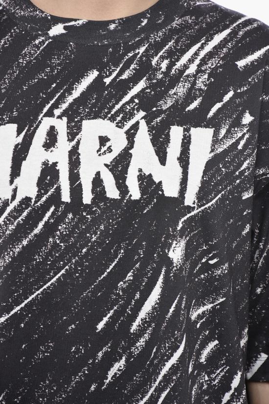  마르니 반팔 티셔츠 THJET49P08 USS018 CRN99 Black - MARNI