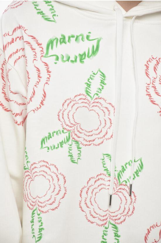  마르니 후드 티셔츠 FLJE0179P4USCW26 PFW02 White - MARNI
