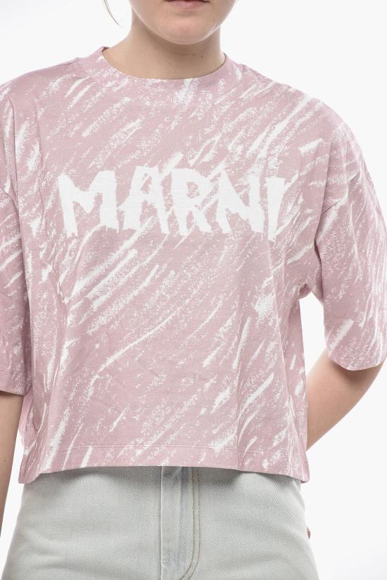  마르니 반팔 티셔츠 THJE0333P3 USS018 CRC29 Pink - MARNI