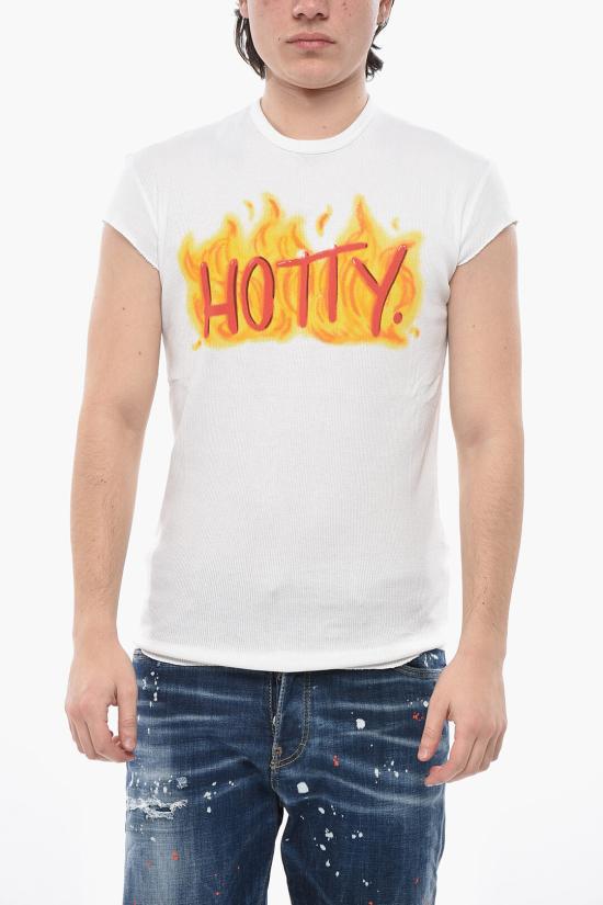  디스퀘어드2 반팔 티셔츠 S71GD1381S24623100 White