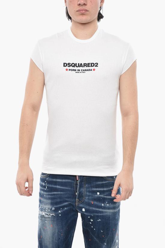  디스퀘어드2 반팔 티셔츠 S71GD1382S24623100 White