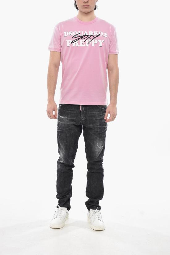  디스퀘어드2 반팔 티셔츠 S71GD1383S22427396 Pink - DSQUARED2