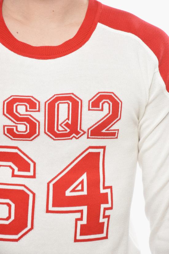  디스퀘어드2 스웨터 S74HA1392S18433961 Bianco Rosso - DSQUARED2