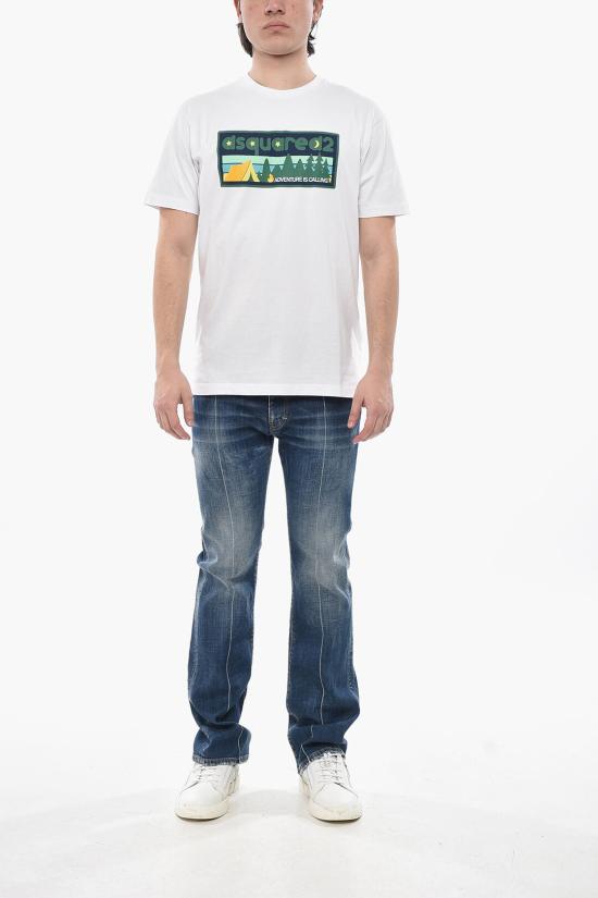  디스퀘어드2 반팔 티셔츠 S74GD1395 D20020 100 White - DSQUARED2