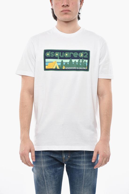  디스퀘어드2 반팔 티셔츠 S74GD1395 D20020 100 White