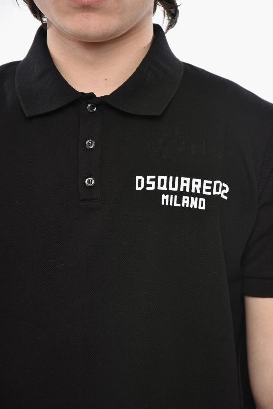  디스퀘어드2 폴로 티셔츠 S74GL0086 S22743 962 Black - DSQUARED2