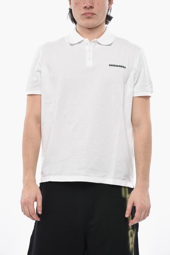 디스퀘어드2 폴로 티셔츠 S71GL0054 S22743 100 White