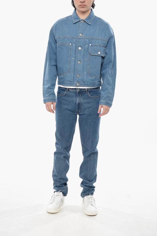  지방시 데님 자켓 BM017H5YAQ 452 Light blue - GIVENCHY