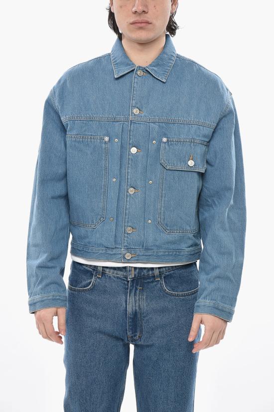  지방시 데님 자켓 BM017H5YAQ 452 Light blue