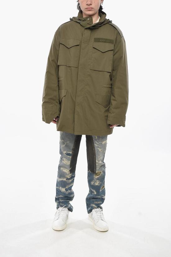  지방시 코트 BM015X15EF 306 Military Green - GIVENCHY