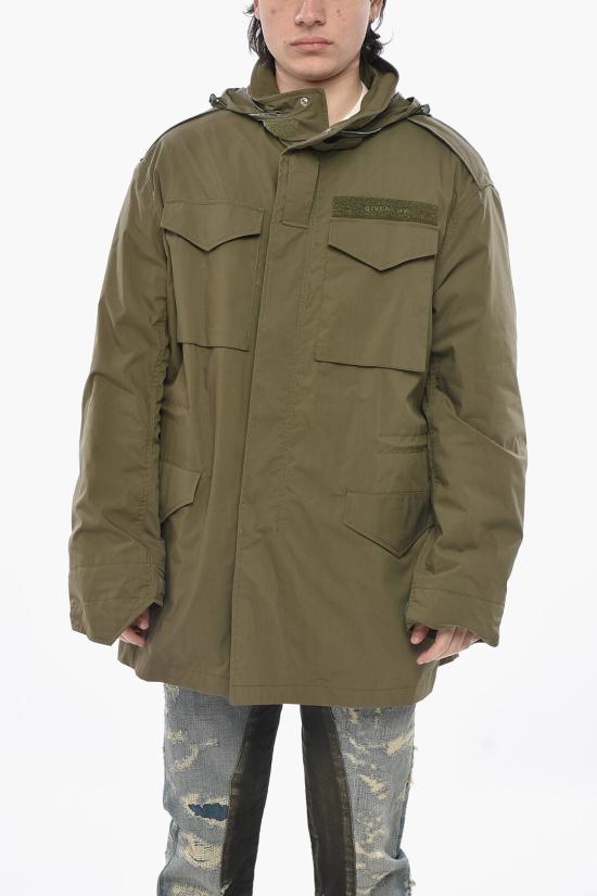  지방시 코트 BM015X15EF 306 Military Green