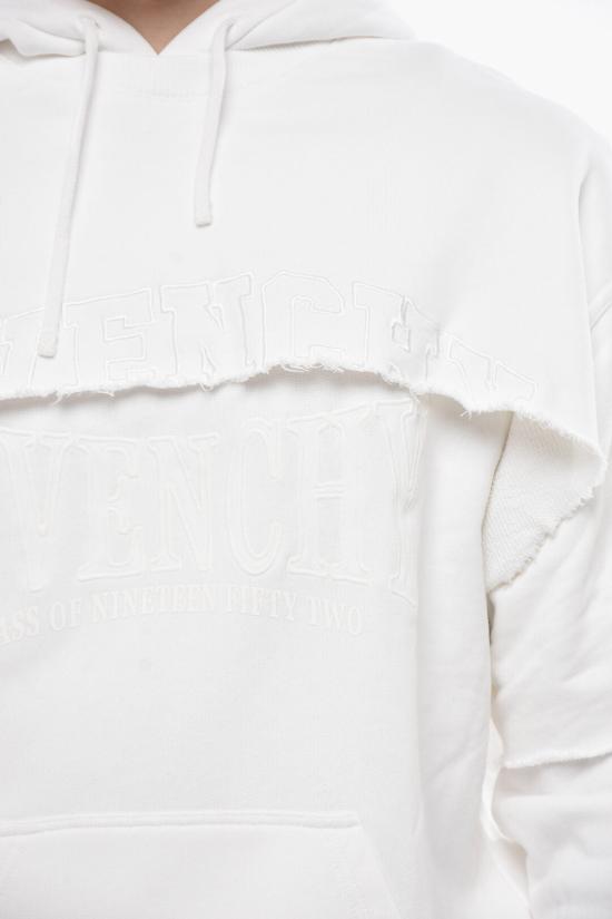  지방시 후드 티셔츠 BMJ0KV3YEA 100 White - GIVENCHY