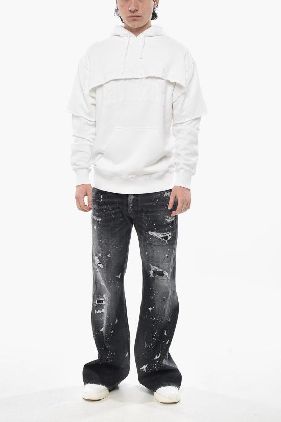  지방시 후드 티셔츠 BMJ0KV3YEA 100 White - GIVENCHY