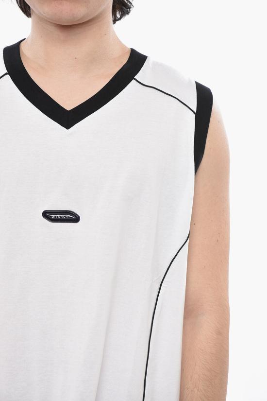  지방시 민소매 티셔츠 BM71HC3YCN 100 White - GIVENCHY