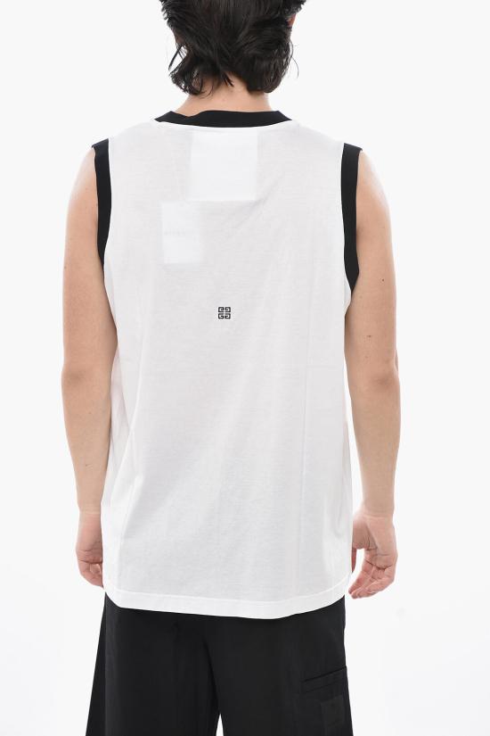  지방시 민소매 티셔츠 BM71HC3YCN 100 White - GIVENCHY