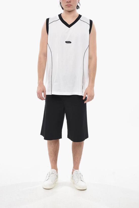  지방시 민소매 티셔츠 BM71HC3YCN 100 White - GIVENCHY