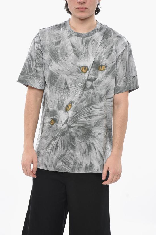  지방시 반팔 티셔츠 BM71JA3YNP 960 Gray
